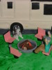 Close-up of firepit