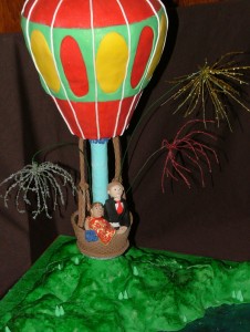 Hot-Air Balloonist's Rehearsal Dinner Cake
